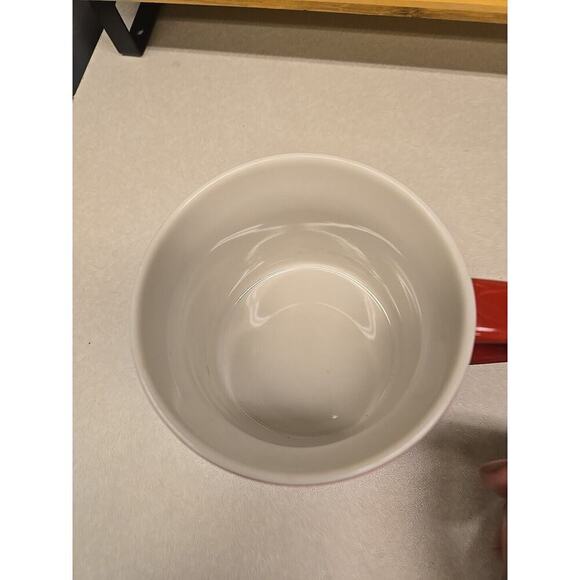 Etched Ceramic Mug California Republic Bear Red Off-White 14 Ounce SF Mercantile - Picture 2 of 15